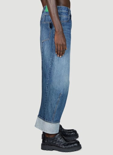 Folded Cuff Jeans Bottega Veneta Folded Cuff Jeans Blue bov0155009