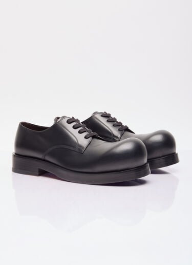 가죽 헬륨 레이스업 슈즈 Bottega Veneta 가죽 헬륨 레이스업 슈즈 블랙 bov0156009