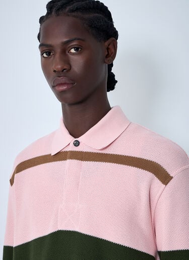 Jumbo Cotton Pique Stripe Polo Shirt Bottega Veneta Jumbo Cotton Pique Stripe Polo Shirt Beige bov0161005