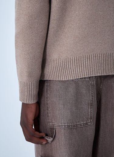 Compact Wool Cardigan Bottega Veneta Compact Wool Cardigan Beige bov0162001