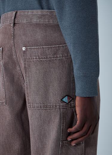 Washed Denim Jeans Bottega Veneta Washed Denim Jeans Brown bov0162002