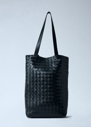Bottega Veneta Small Intrecciato North-South Tote Bag Black bov0162011