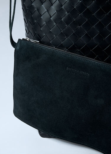 Small Intrecciato North-South Tote Bag Bottega Veneta Small Intrecciato North-South Tote Bag Black bov0162011