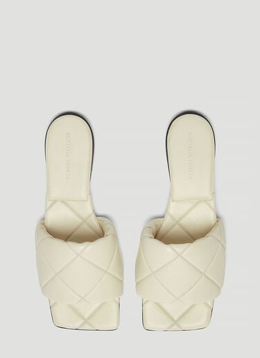 Rubber Lido Flat Sandals Bottega Veneta Rubber Lido Flat Sandals White bov0243042