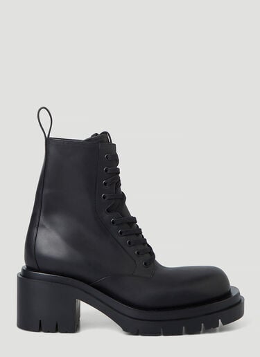 系带 Lug 靴子 Bottega Veneta 系带 Lug 靴子 黑 bov0245123