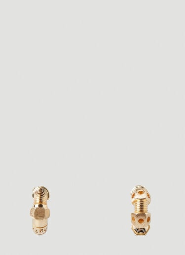 Thread Hoop Earrings Bottega Veneta Thread Hoop Earrings Gold bov0247107
