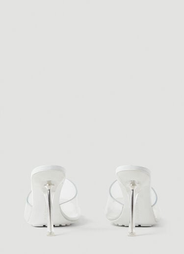 스트레치 투명 하이힐 뮬 Bottega Veneta 스트레치 투명 하이힐 뮬 화이트 bov0249082
