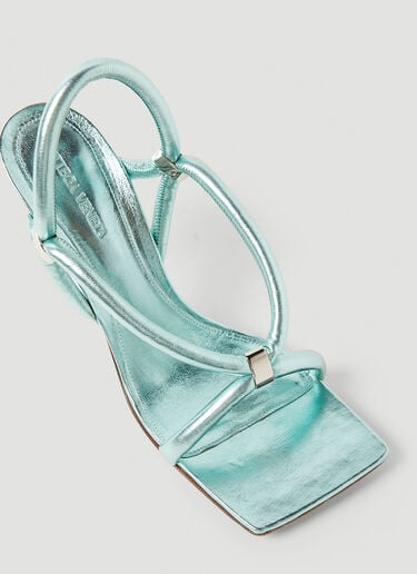 스트레치 스트랩 힐 샌들 Bottega Veneta 스트레치 스트랩 힐 샌들 블루 bov0251076