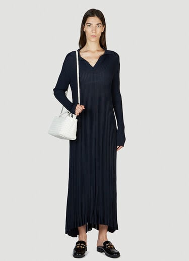 轻薄褶裥连衣裙 Bottega Veneta 轻薄褶裥连衣裙 藏蓝色 bov0251113
