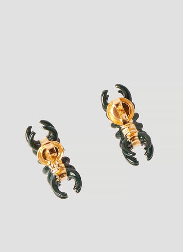 Spine 圈形耳环 Bottega Veneta Spine 圈形耳环 深绿 bov0252081