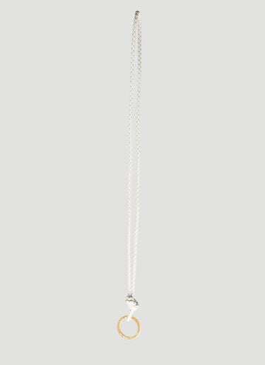 Intreccio Lanyard Keyring Bottega Veneta Intreccio Lanyard Keyring White bov0253056