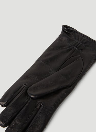 Intrecciato Leather Gloves Bottega Veneta Intrecciato Leather Gloves Black bov0253071