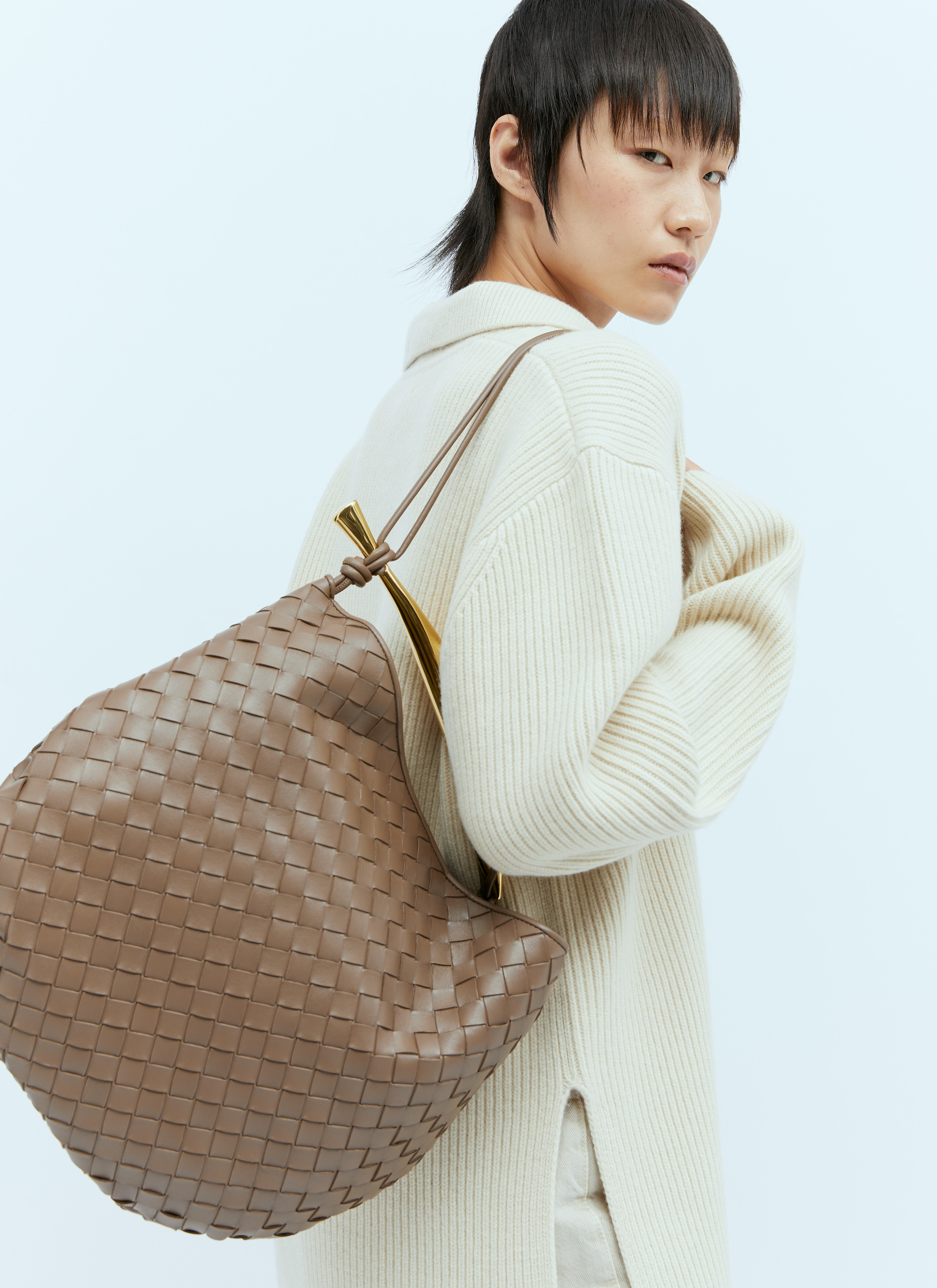 ★BOTTEGA VENETA★SARDINE レザーバッグ ライトウッド Bottega Veneta Sardine Bag - Bergdorf Goodman