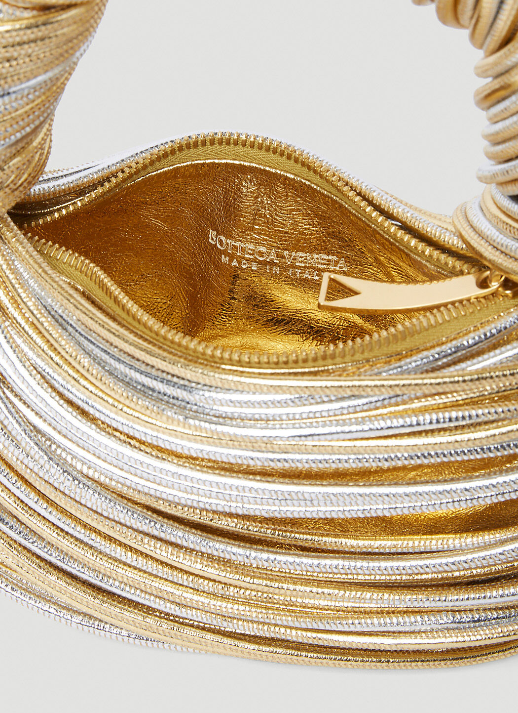 Bottega Veneta Women's' Mini Jodie Handbag in Gold | LN-CC®