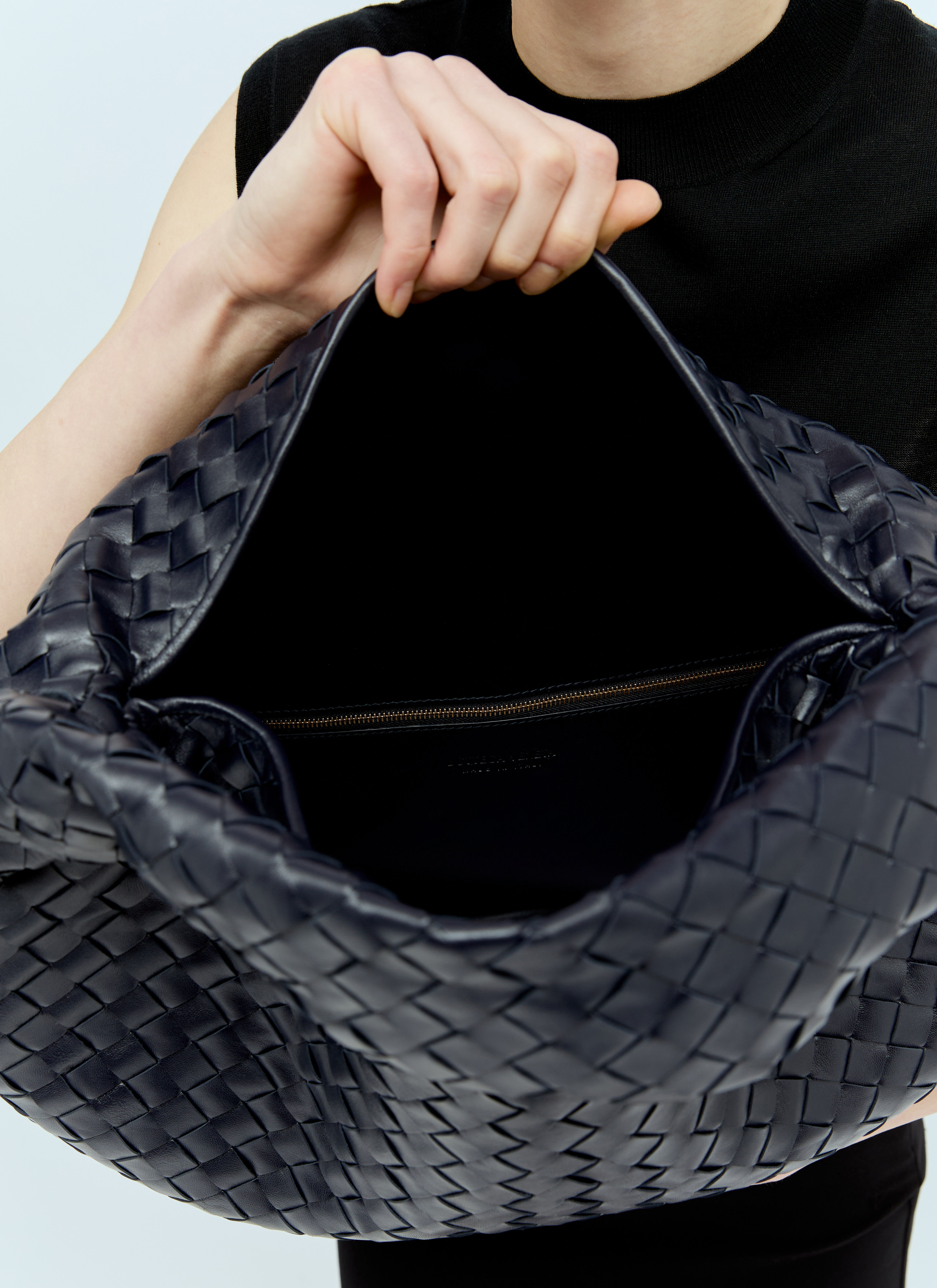 ショルダーバッグ・ポシェット BOTTEGA VENETA Large Hop Shoulder Bag Bottega Veneta® Women's Large Hop in Black. Shop online now.