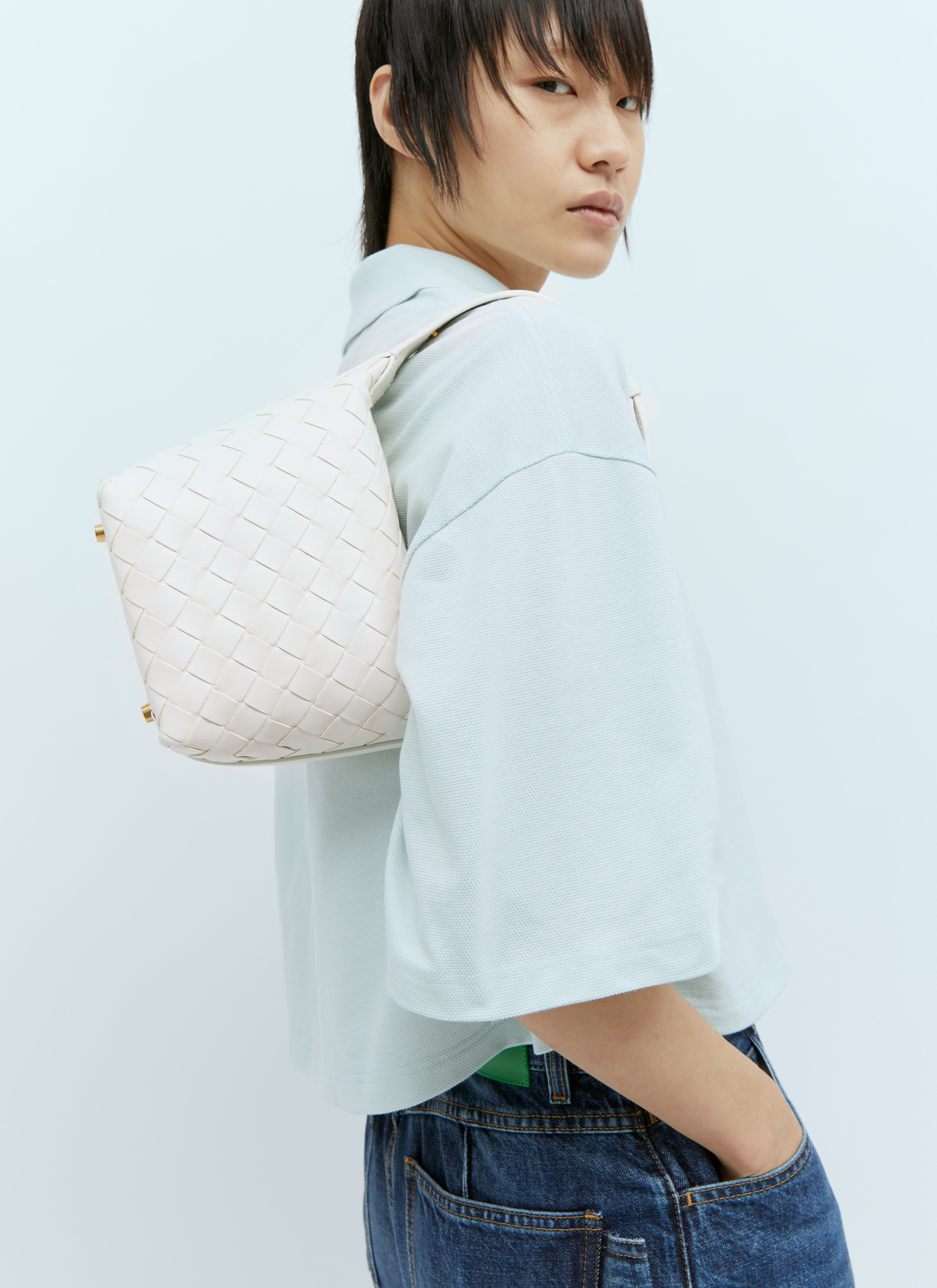 Bottega Veneta Women's' Candy Wallace Handbag in White | LN-CC®