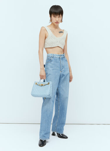 스몰 체인 안디아모 핸드백 Bottega Veneta 스몰 체인 안디아모 핸드백 블루 bov0256014