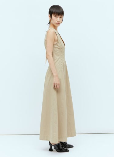 V 领长款连衣裙 Bottega Veneta V 领长款连衣裙 米色 bov0256032