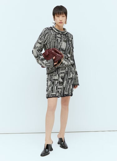 Intrecciato 棉质半身裙 Bottega Veneta Intrecciato 棉质半身裙 藏蓝色 bov0256034