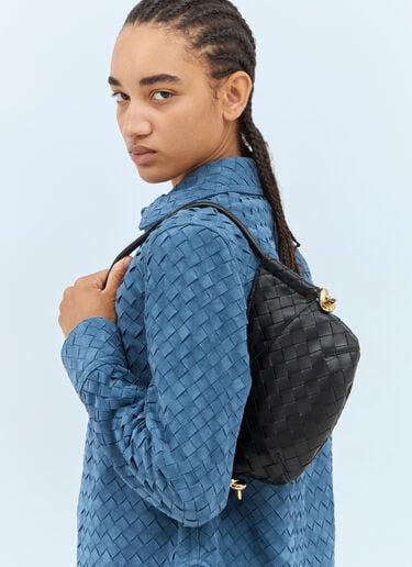 미니 솔스티스 숄더백 Bottega Veneta 미니 솔스티스 숄더백 블랙 bov0257061