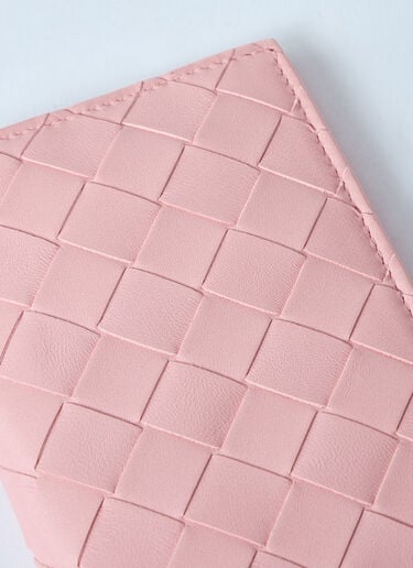 Bottega Veneta Braided Passport Holder Pink bov0260021