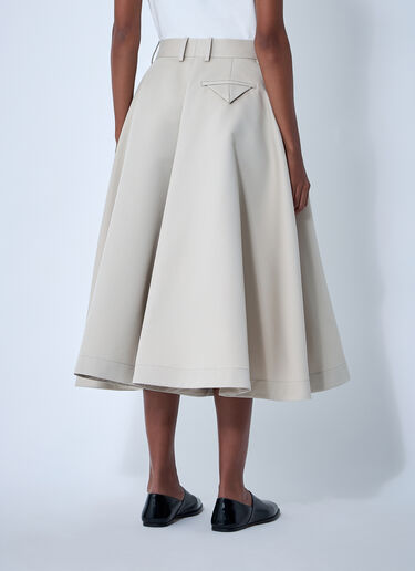 Silk-And-Cotton-Twill Culotte Bottega Veneta Silk-And-Cotton-Twill Culotte Grey bov0261002