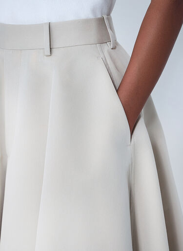 Bottega Veneta Silk-And-Cotton-Twill Culotte Grey bov0261002