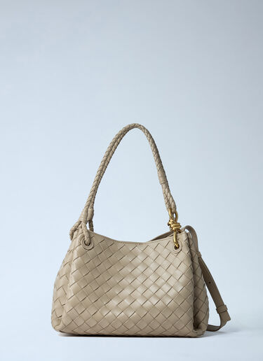 Small Parachute Shoulder Bag Bottega Veneta Small Parachute Shoulder Bag Ecru bov0261051