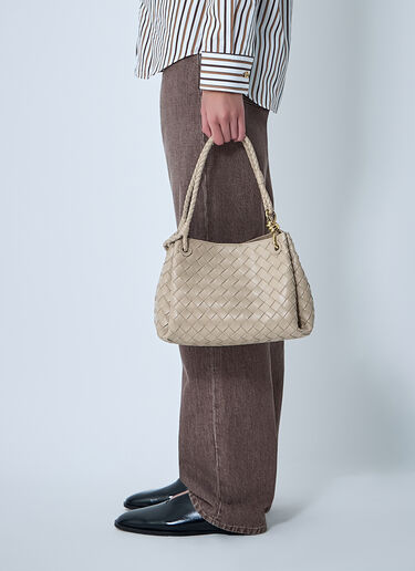 Small Parachute Shoulder Bag Bottega Veneta Small Parachute Shoulder Bag Ecru bov0261051