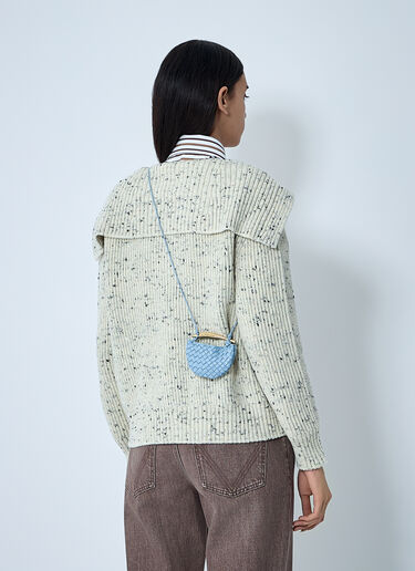 Miniature Sardine Crossbody Bag Bottega Veneta Miniature Sardine Crossbody Bag Light Blue bov0261053