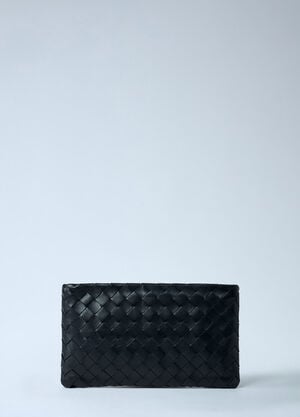 Bottega Veneta Small Intrecciato Flat Pouch Black bov0261057