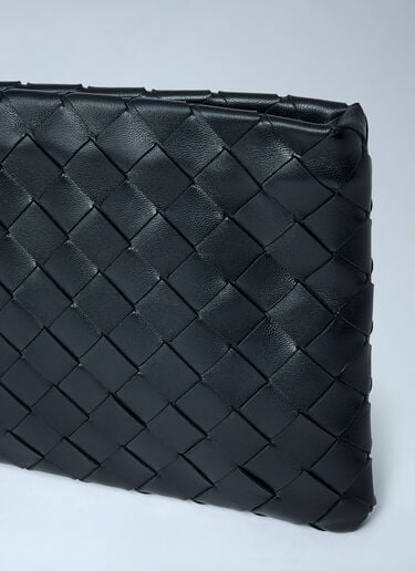Small Intrecciato Flat Pouch Bottega Veneta Small Intrecciato Flat Pouch Black bov0261057