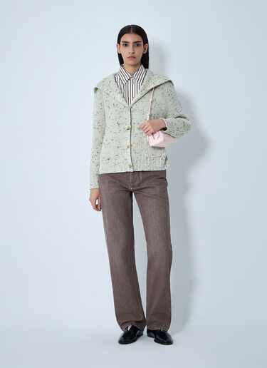 Wool English Rib Cardigan Bottega Veneta Wool English Rib Cardigan Sand bov0262042