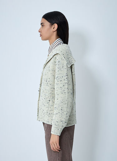 Wool English Rib Cardigan Bottega Veneta Wool English Rib Cardigan Sand bov0262042