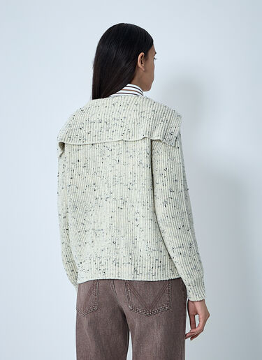 Wool English Rib Cardigan Bottega Veneta Wool English Rib Cardigan Sand bov0262042
