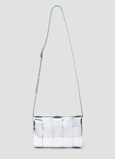 Bottega Veneta 카세트 숄더백 실버 bov0352001