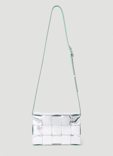 Bottega Veneta 카세트 숄더백 실버 bov0352001