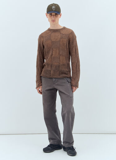 Fuzzy Threadbare Warped Sweater Brain Dead Fuzzy Threadbare Warped Sweater Brown bra0156020