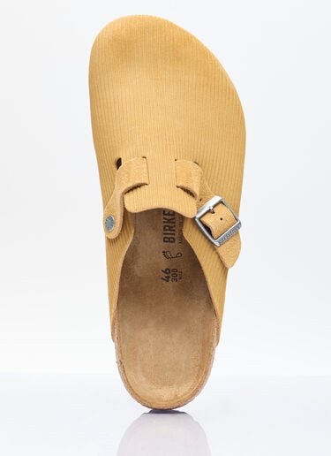 Embossed Boston Mules Birkenstock Embossed Boston Mules Yellow brk0156006
