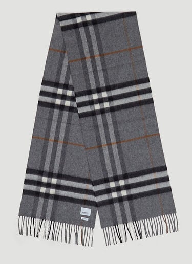 大幅格纹羊绒围巾 Burberry 大幅格纹羊绒围巾 灰 bur0145047