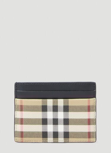 Sandon 格纹卡包 Burberry Sandon 格纹卡包 米 bur0149145