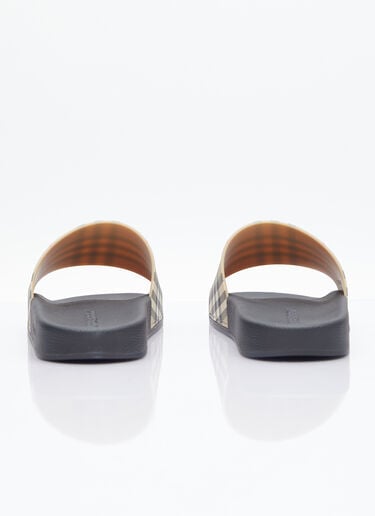 Vintage Check Print Slides Burberry Vintage Check Print Slides Beige bur0151073