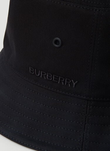 로고 자수 버킷 햇 Burberry 로고 자수 버킷 햇 Black bur0151135
