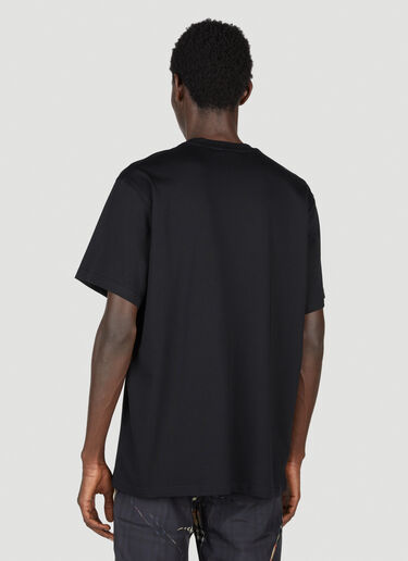 Embroidered EKD Cotton T-Shirt Burberry Embroidered EKD Cotton T-Shirt Black bur0153027