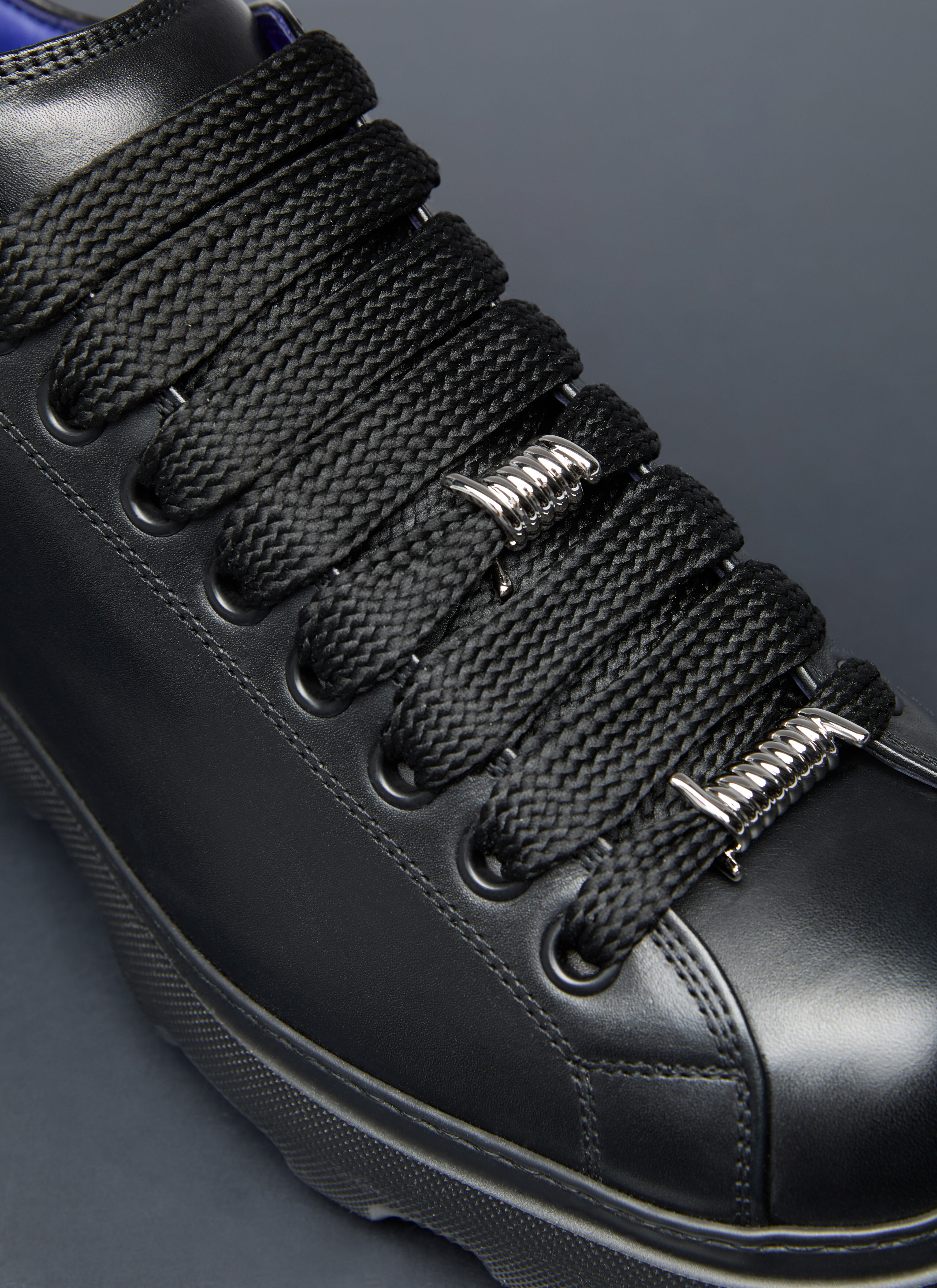 Burberry Men's' Ranger Leather Sneakers in Black | LN-CC®