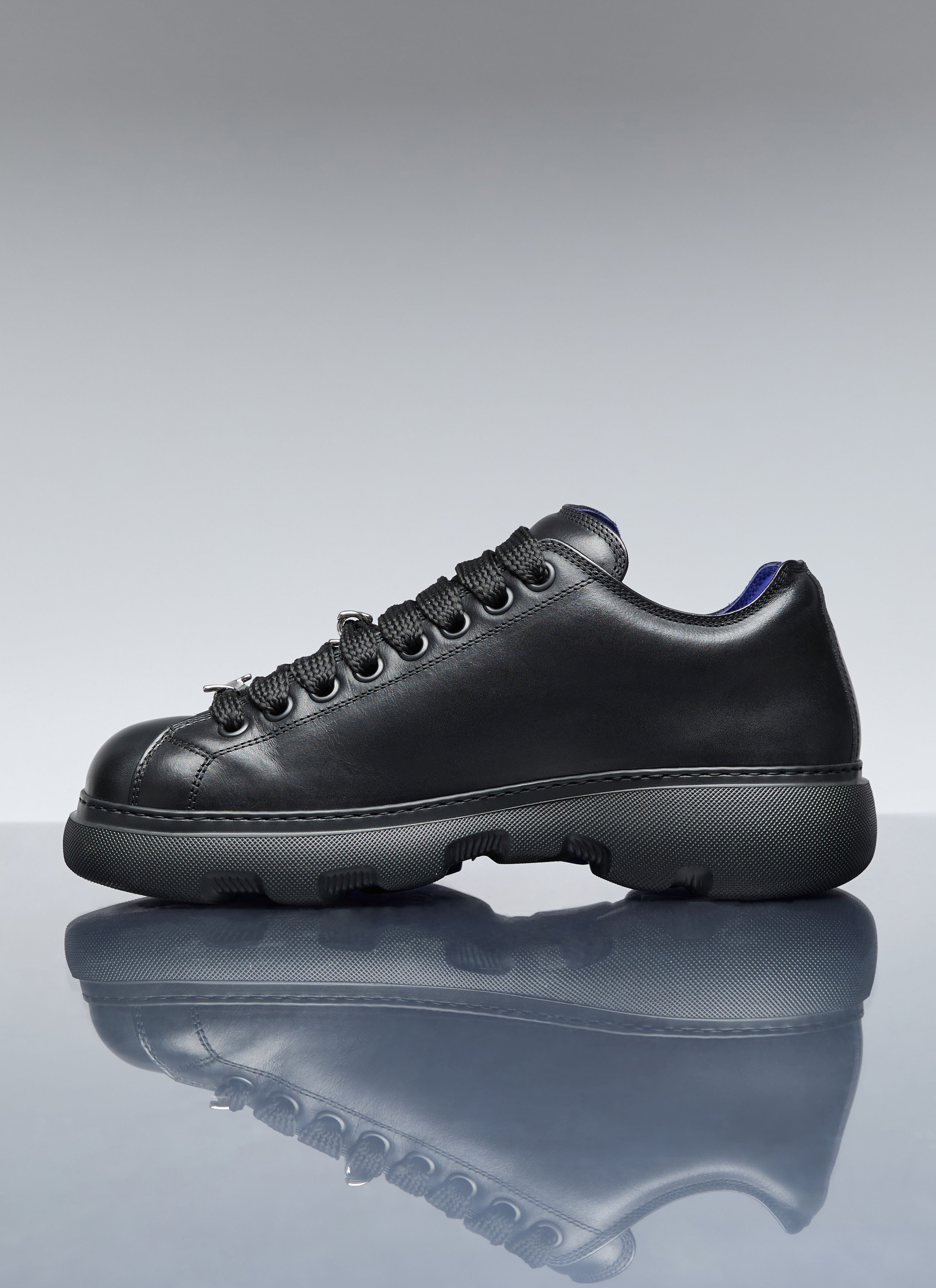 Burberry Men's' Ranger Leather Sneakers in Black | LN-CC®