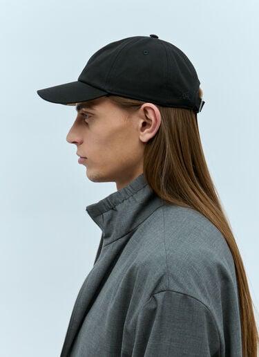 Cotton Blend Baseball Cap Burberry Cotton Blend Baseball Cap Black bur0155087