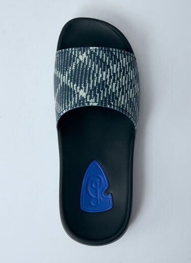 Check Dive Slides Burberry Check Dive Slides Black bur0159020