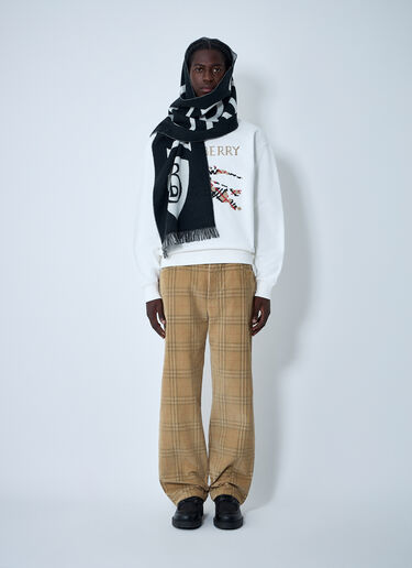Burberry Logo Motif Sweatshirt White bur0161009