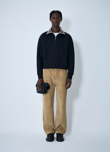 Burberry Cotton Check Pants Beige bur0161010